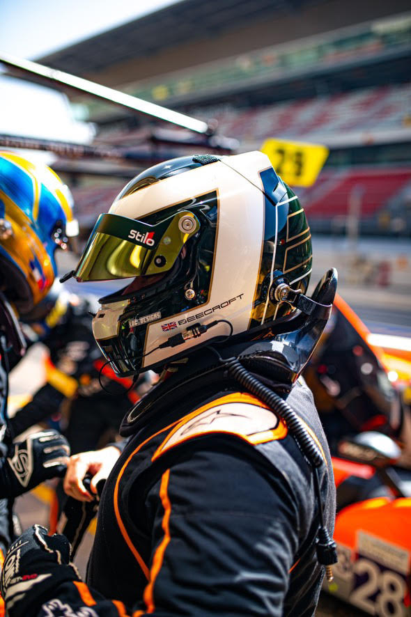 Kenzie Beecroft helmet portrait